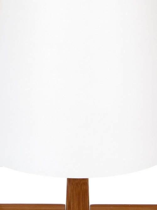 Lampe à poser en bambou luminaire design GONG - Kiabi Lampe à poser en bambou luminaire design GONG - Kiabi