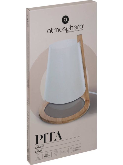 Lampe à poser en bambou PITA - Kiabi