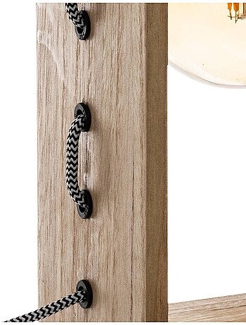 Lampe à poser en bois de paulownia IWATA
