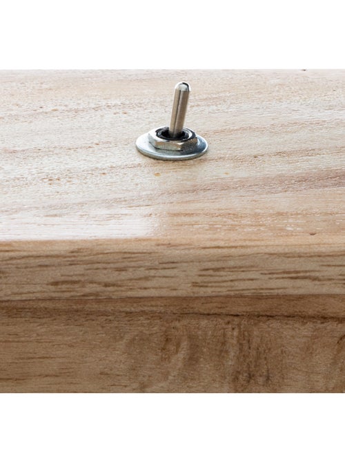 Lampe à poser en bois de paulownia TIBU - Kiabi Lampe à poser en bois de paulownia TIBU - Kiabi