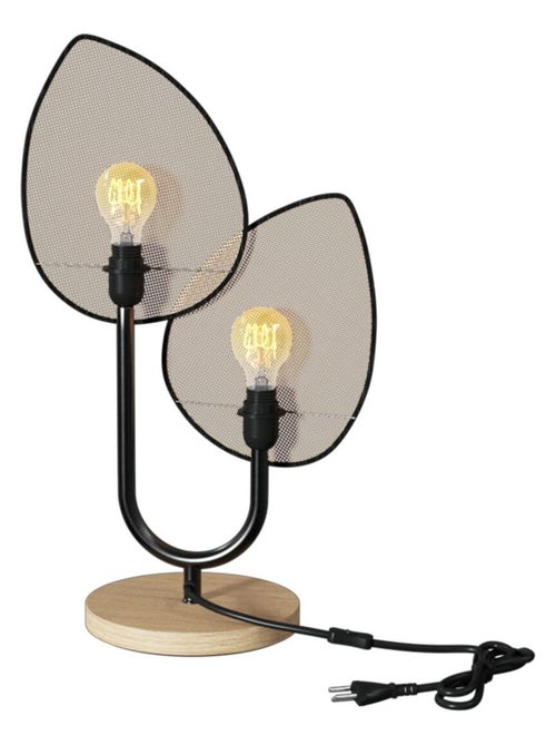 Lampe à poser en cannage et métal OLME - Kiabi Lampe à poser en cannage et métal OLME - Kiabi