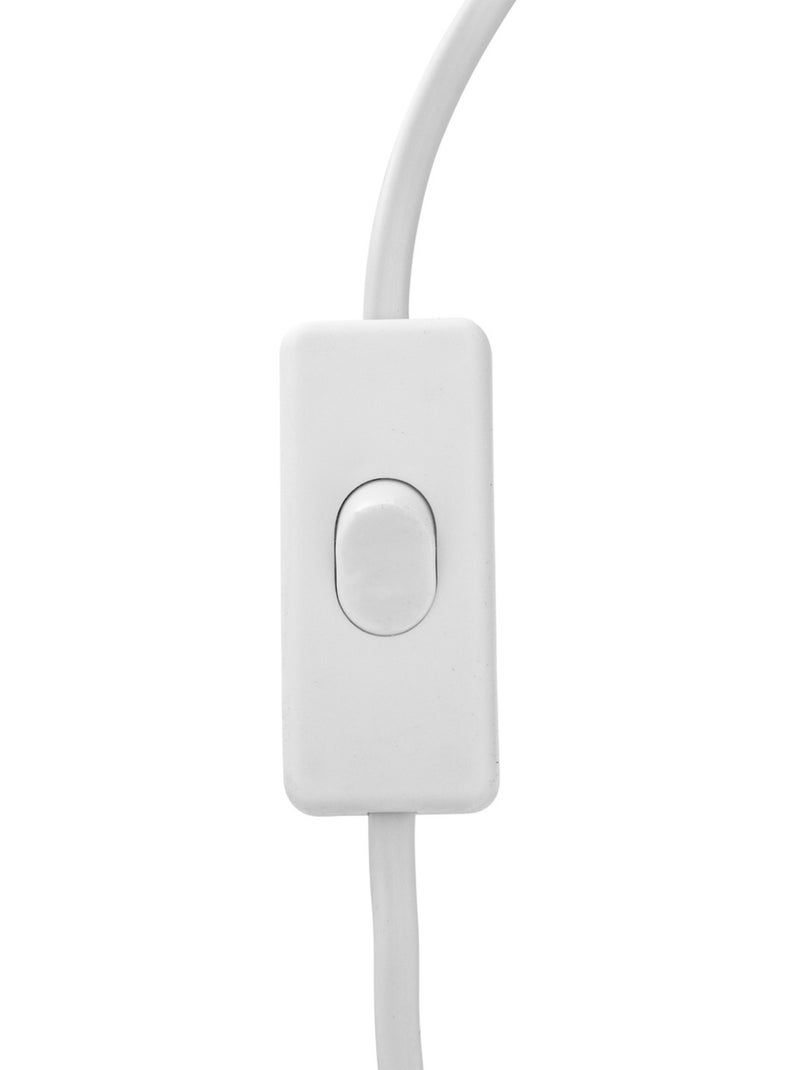 Lampe à poser en céramique abat-jour en raphia RAIA Blanc - Kiabi