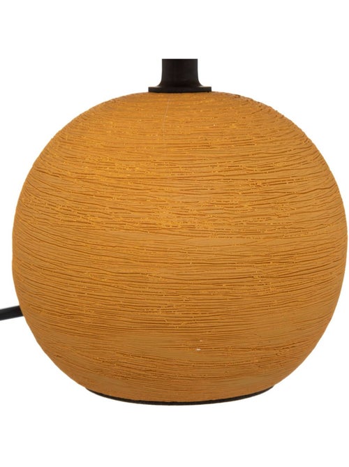 Lampe à poser en grès abat-jour en tissu TIMÉO - Kiabi Lampe à poser en grès abat-jour en tissu TIMÉO - Kiabi