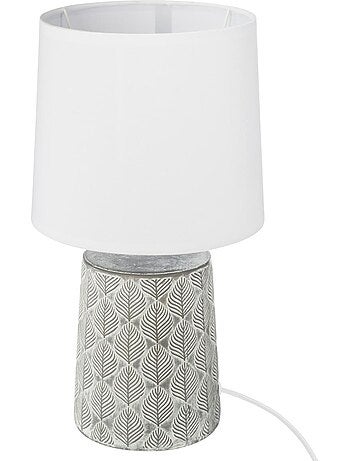 Lampe à poser en grès motifs sculptés CYRIL