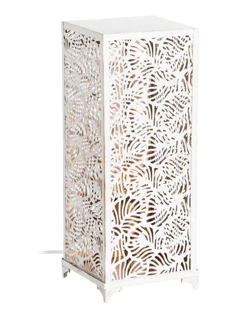 Lampe à poser en métal Blanc - Kiabi