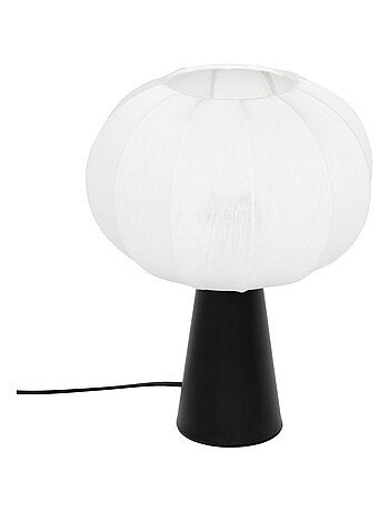 Lampe à poser en métal et coton TOBIE