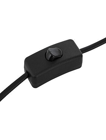 Lampe à poser en métal et coton TOBIE