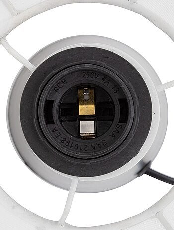 Lampe à poser en métal et coton TOBIE