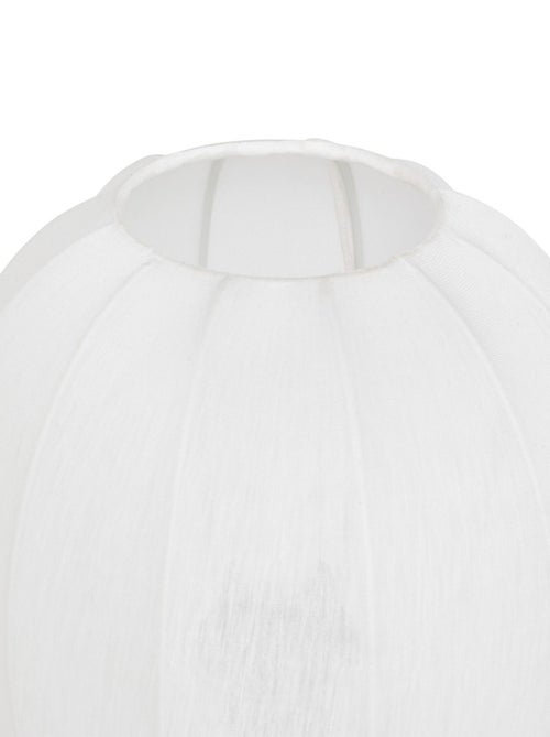 Lampe à poser en métal et coton TOBIE - Kiabi