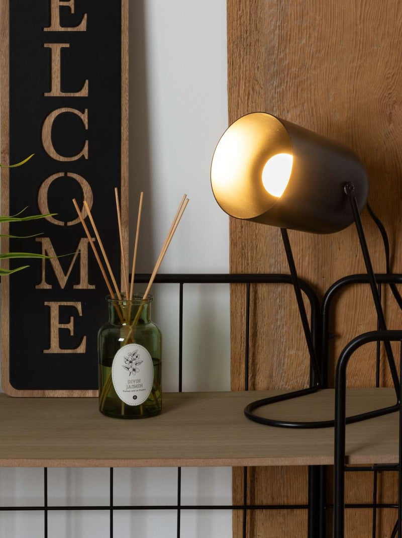 Lampe à poser en métal Noir - Kiabi