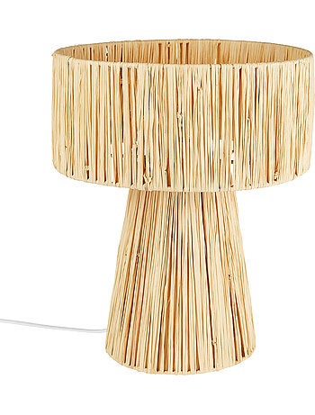 Lampe à poser en raphia tressé ORANE