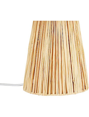 Lampe à poser en raphia tressé ORANE