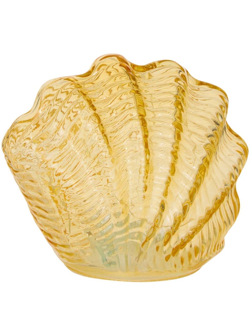 Lampe à poser en verre en forme de coquillage coquillage Bleu - Kiabi