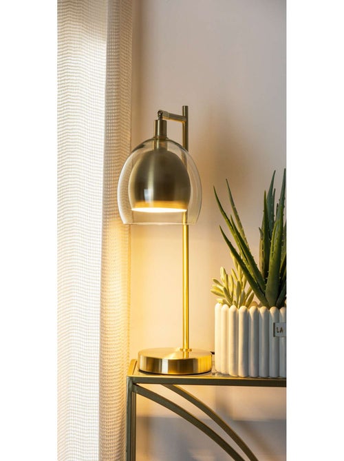 Lampe à poser en verre et métal DOLCE RIVIERA - Kiabi