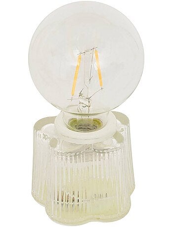 Lampe à poser en verre fleur