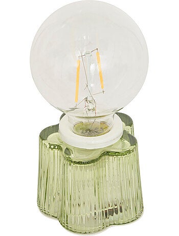 Lampe à poser en verre fleur