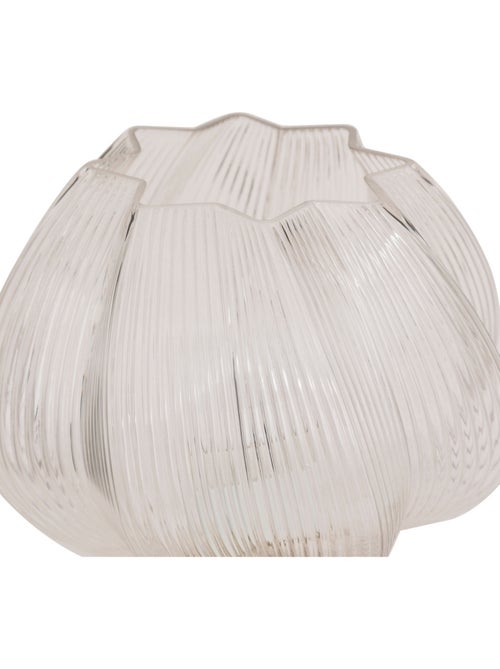 Lampe à poser forme fleur en céramique abat-jour verre PHYLAS - Kiabi