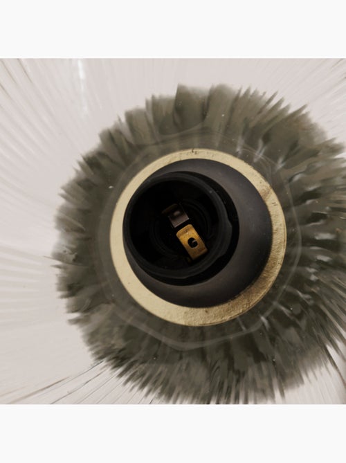 Lampe à poser forme fleur en céramique abat-jour verre PHYLAS - Kiabi