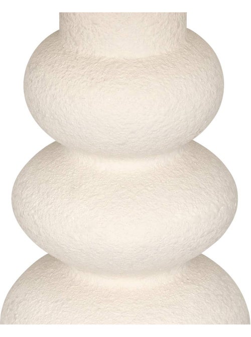 Lampe à poser grès galets abat-jour tissu ALITHA - Kiabi