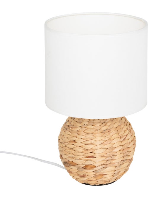 Lampe à poser jacinthe d'eau tressée SAND - Kiabi