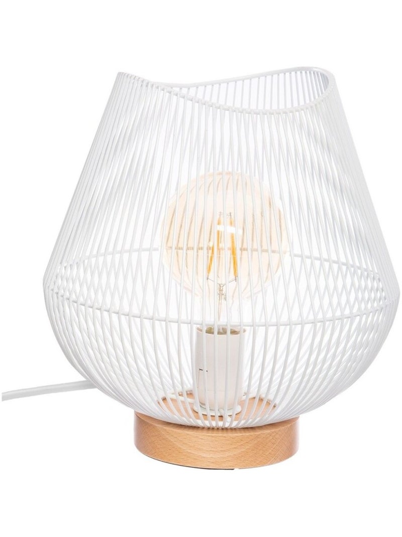 Lampe à poser Jena blanc Blanc - Kiabi