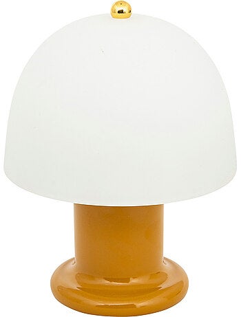 Lampe à poser LED verre sans fil à piles RICK