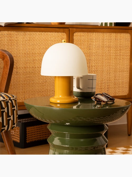Lampe à poser LED verre sans fil à piles RICK - Kiabi Lampe à poser LED verre sans fil à piles RICK - Kiabi