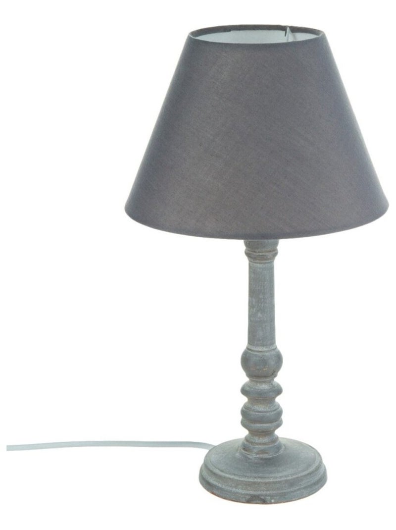 Lampe à poser Leo gris Gris - Kiabi