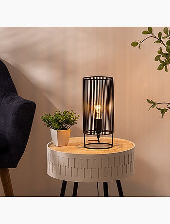 Lampe à poser métal ajouré NORA