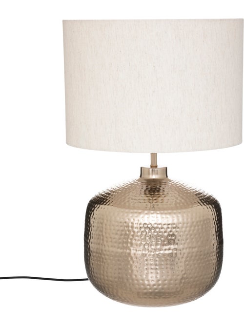 Lampe à poser métal et coton KAIS - Kiabi