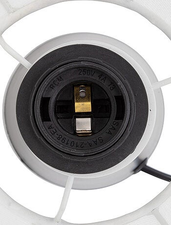 Lampe à poser métal et coton