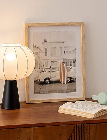 Lampe à poser métal et coton