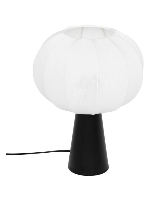Lampe à poser métal et coton - Kiabi