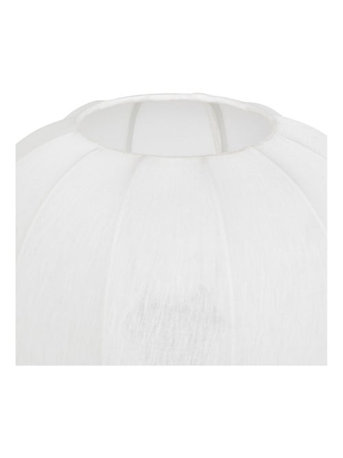 Lampe à poser métal et coton - Kiabi