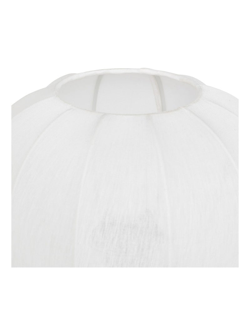 Lampe à poser métal et coton Noir - Kiabi