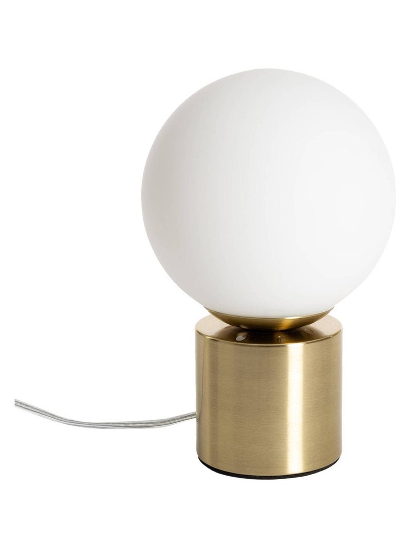 Lampe à poser métal et verre H 25cm Nino Doré/or - Kiabi