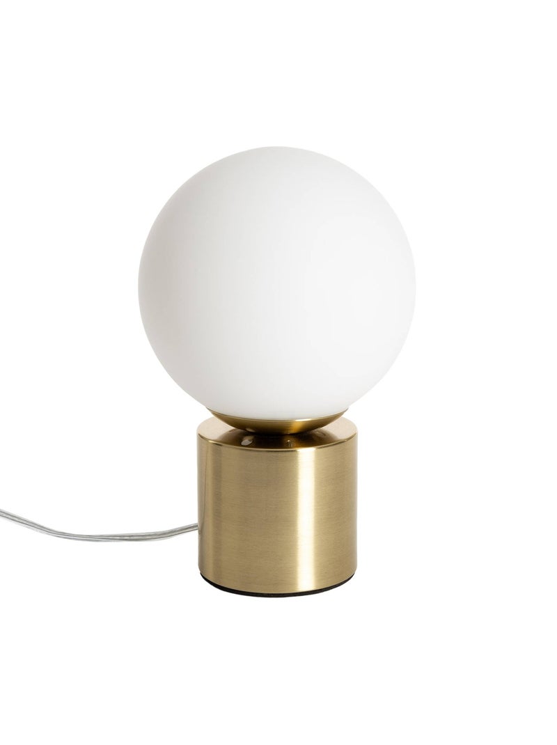 Lampe à poser métal et verre H 25cm Nino Doré/or - Kiabi