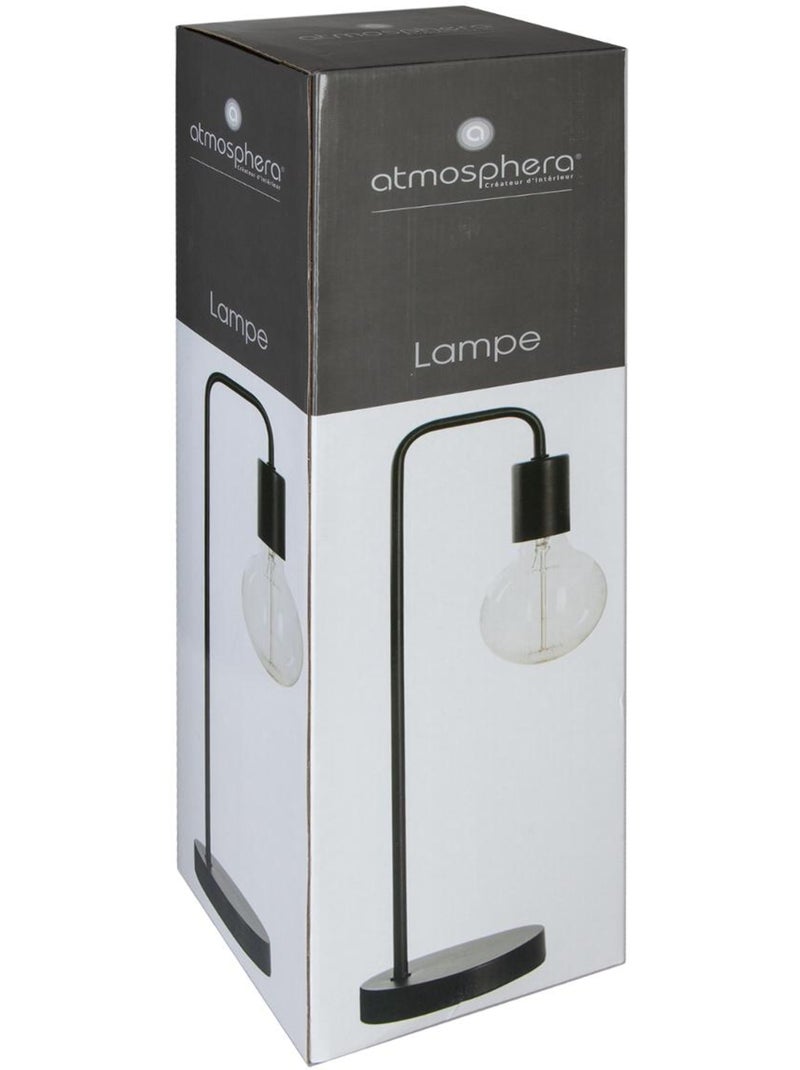 Lampe à poser métal sans abat-jour KELI Noir - Kiabi