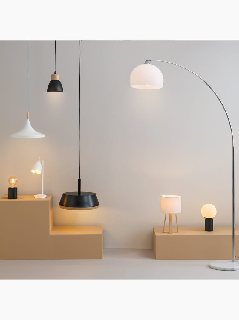 Lampe à poser métal sans abat-jour SABA Noir - Kiabi