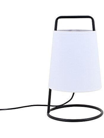 Lampe à poser moderne en métal noir 35cm