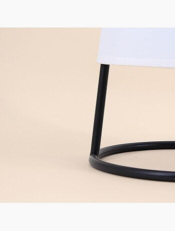 Lampe à poser moderne en métal noir 35cm