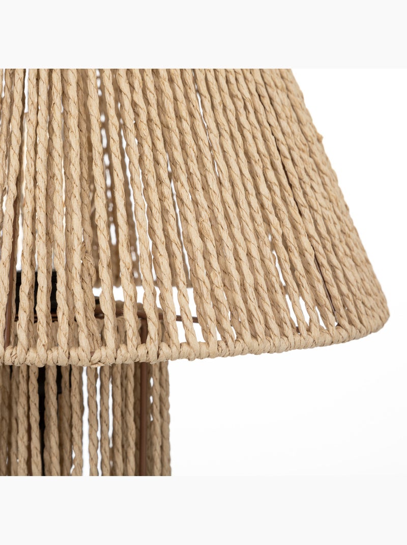 Lampe à poser papier tissé SALVA Beige - Kiabi