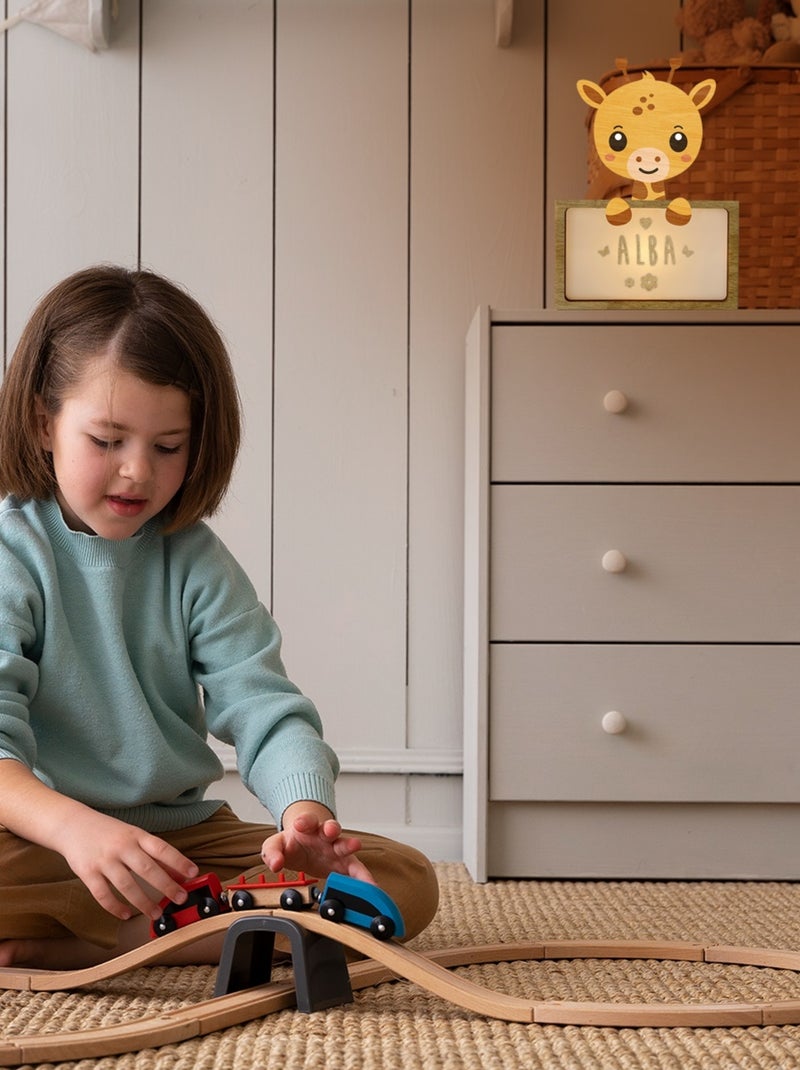 Lampe à poser personnalisable Jaune - Kiabi