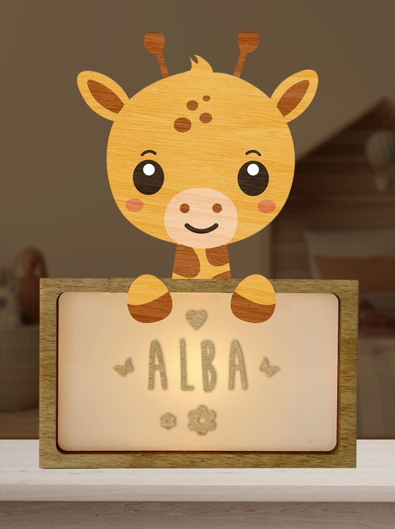 Lampe à poser personnalisable Jaune - Kiabi