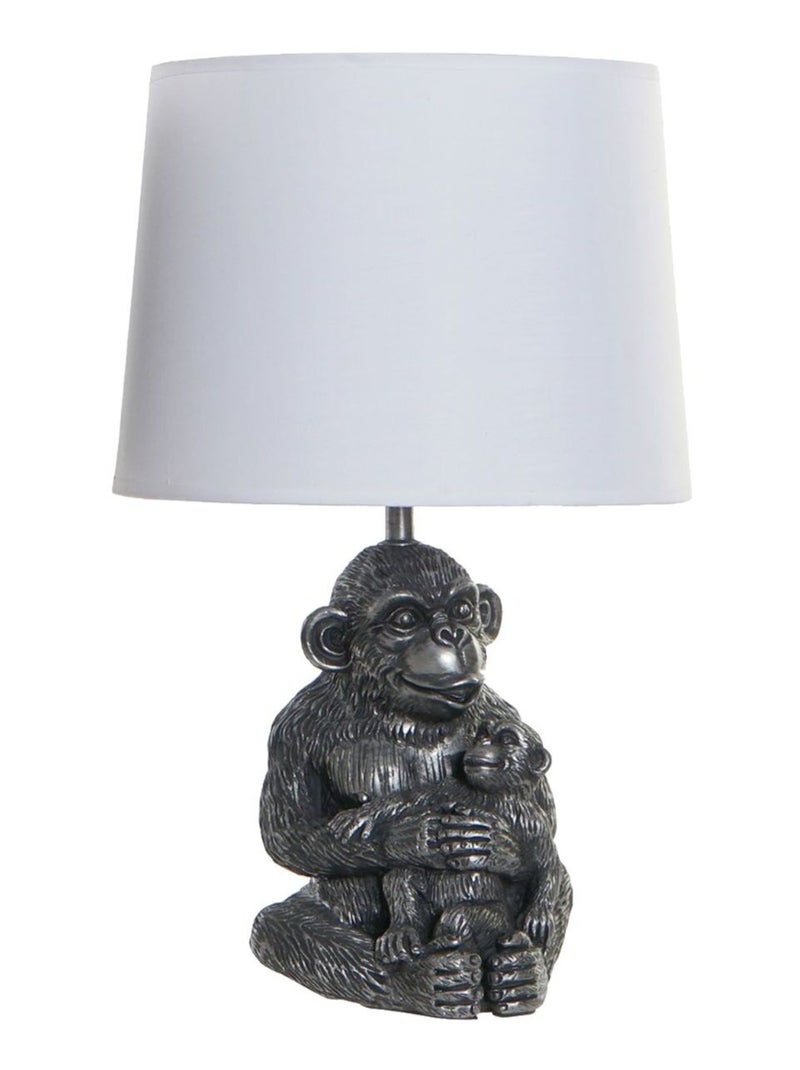 Lampe à poser Singe Gris Blanc - Kiabi