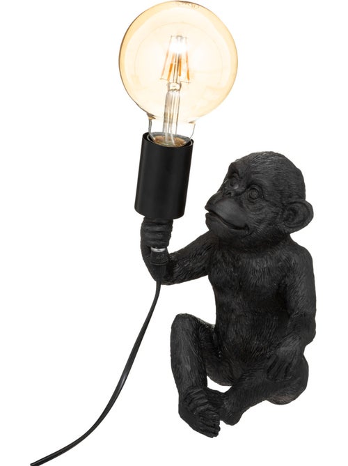 Lampe à poser singe résine - Kiabi