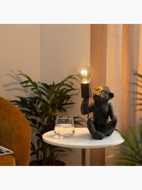 Lampe à poser singe résine - Kiabi