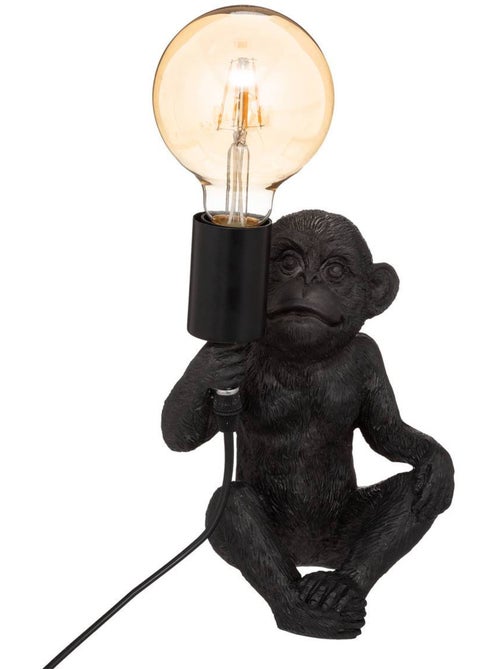 Lampe à poser singe résine - Kiabi