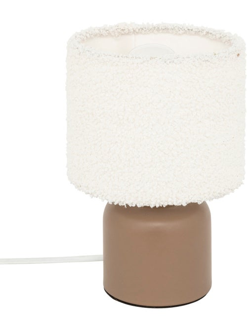 Lampe à poser tissu bouclette BONA - Kiabi Lampe à poser tissu bouclette BONA - Kiabi