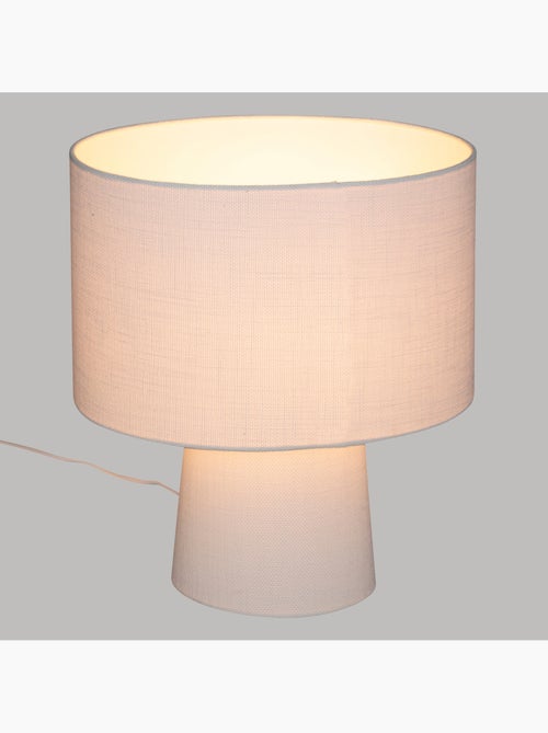 Lampe à poser tissu EIRA - Kiabi Lampe à poser tissu EIRA - Kiabi